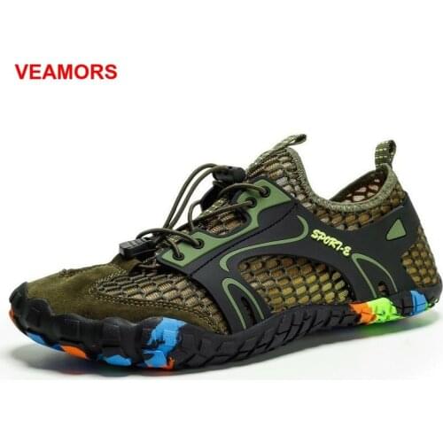 Beach Barefoot Water Shoes Women Men Outdoor Sport Aqua Shoes Unisex Hiking Non Slip Five Toe Sneakers Quick Drying Wading Shoes