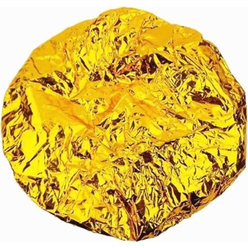 1pc Disposable Shower Cap Aluminum Foil Waterproof Bath Hoods Baking Oil Hair Cap Silver Golden Aluminum Foil