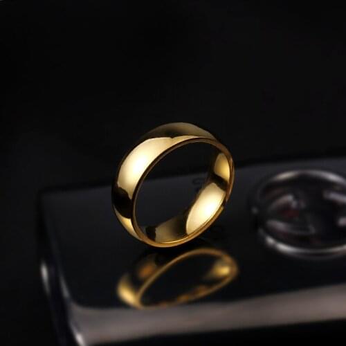 MOREDEAR 4mm 6mm Silver 316L Stainless Steel Rings Titanium Steel Couple Rings For Women and Men