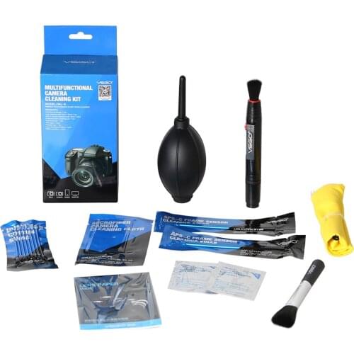 Rubber Blower + Pen + Swab 9 PCS Camera Cleaning Set Lens & Sensor Cleaning Kit for VCR Glasses Optical Cleaning