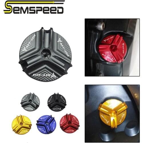 SEMSPEED with MT-09 logo M20*2.5 Motorcycle Engine Oil Plug For Yamaha MT09 Tracer/FJ09 2015-2019 2020 MT09/FZ09 2013-2019 2020