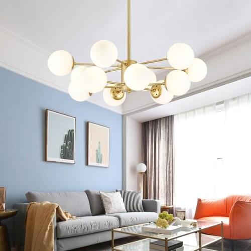 Loft Modern Gold Lustre chandeliers 6-16 Arms Retro Adjustable Edison Bulb Lamp E27 Art Spider Ceiling luminaire Fixture MJ1124