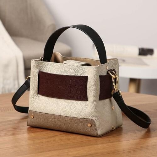 Women Handbag Genuine Leather Shoulder Bags Fashion Totes Designer Brand Luxury Crossbody Bag 2021 Women Composite Messenger Bag