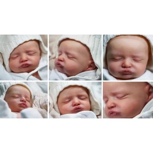 20 Inch Reborn Rosalie Vinyl Doll Set Realistic Soft Touch Fresh Color Full Set Doll Set with Body Pop Reborn Baby Dolls