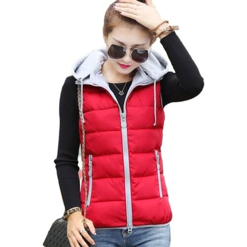 Women Vest Warm Winter Coat Plus Size Black Cotton Jacket Female Women Wadded Feminina 2020 Clothes