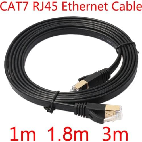 1M 1.8M 3M 10Gbps CAT7 RJ45 Ethernet Network LAN Cable Patch Lead Cord Router Computer Cables Extender Laptop Adapter TXTB1