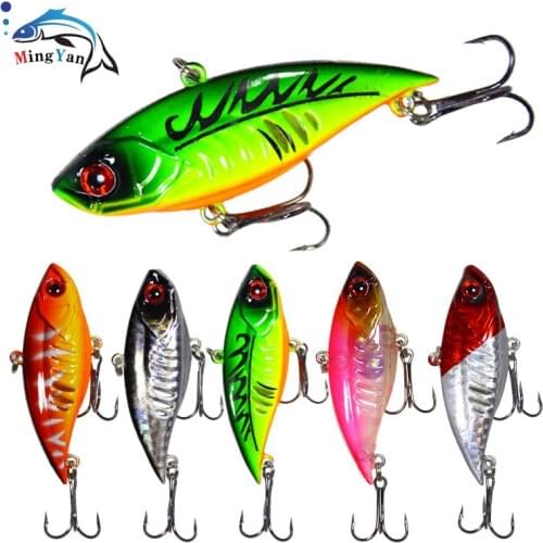 1PCS 6.5cm/11g Sinking VIB Fishing Lure Lipless Crankbait Artificial Hard Bait All Depth Winter Pike Bass Fishing Tackle