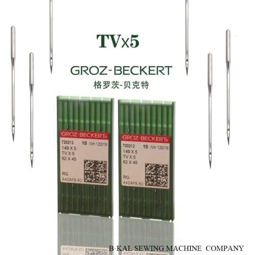 100PCS GROZ BECKERT TVX5 For Double Chainstitch Feed-off Arm Industrial Machine