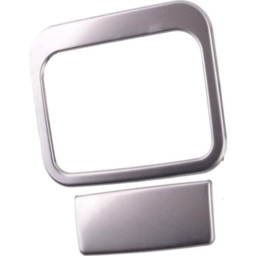 2Pcs Car Silver Co-Pilot Glove Storage Box Handle Cover Trim Decor Stainless Steel Fit For Toyota Corolla 2019 2020