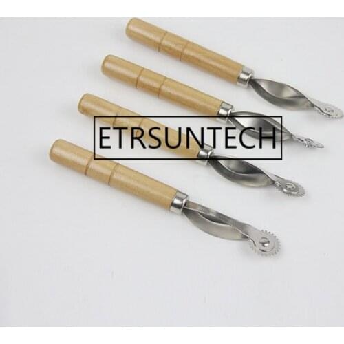 200pcs Sewing Tool Kit With Wood Handle Practical Serrate Edge Pattern Tracer Tracing Wheel Tailor Stitch Marker