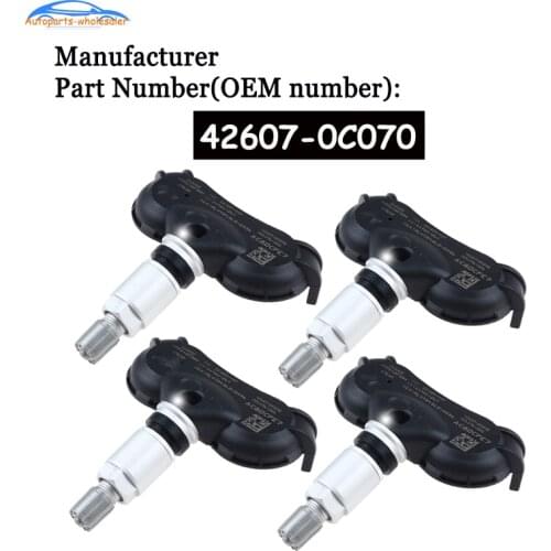 4 pcs/lot For Toyota Sequoia Tundra Car TPMS Tire Pressure Monitor Sensor 315MHZ 42607-0C070 426070C070 Auto Parts