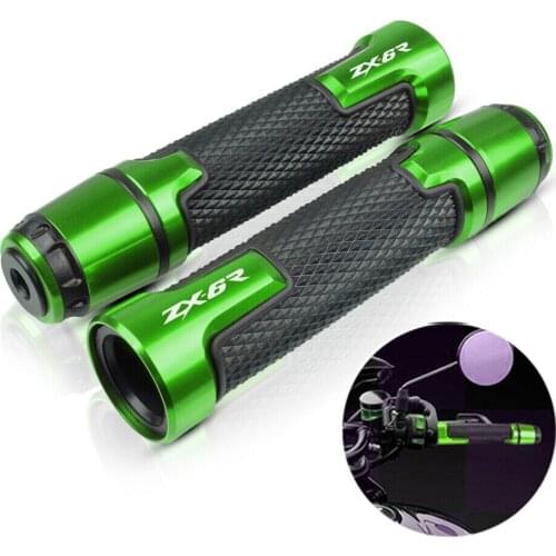 7/8" Aluminum Motocycle Handlebar Hand Grips hand grips For Kawasaki ZX6R ZX-6R