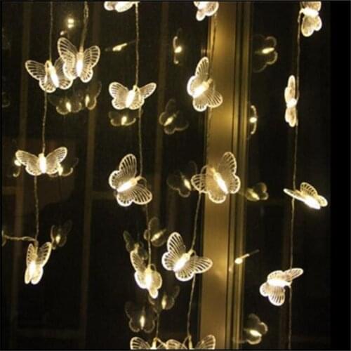 New Arrival Colorful Butterfly Star 5M 28LED Copper Wire String Light for Christmas Party Halloween Living Room Decor