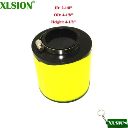XLSION 55mm 2-1/8" Air Filter Cleaner For Honda 17254-HN5-670 TRX350FE TRX350FM TRX350TE TRX350TM TRX400FA Rancher ATV Quad