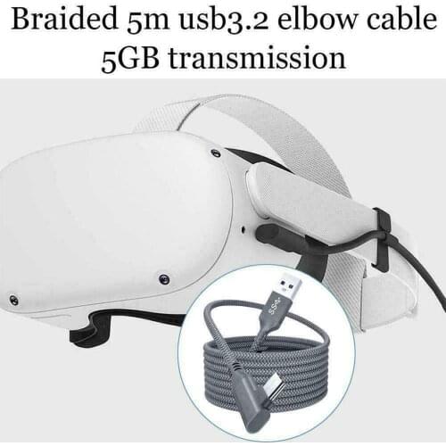 5M Charging Cable Data Line for Oculus Quest 1/2 Link VR Headset USB 3.0 Type C Data Transfer Type-C To USB-A Cord VR Accessorie