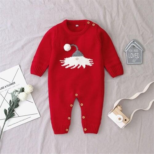 2019 New Newborn Baby Boys Girls Romper Printed Long Sleeve Winter Cotton Romper Kid Jumpsuit Playsuit Outfits Clothing