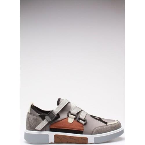 Mens Gray Color Sport Shoes