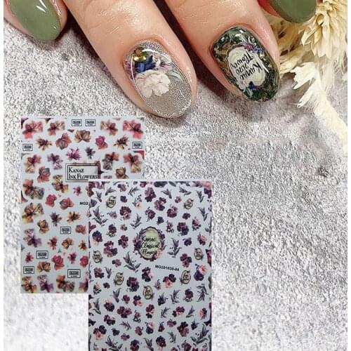 MG-202030-04 3d Nail Art Stickers Template Diy nail tool decorations