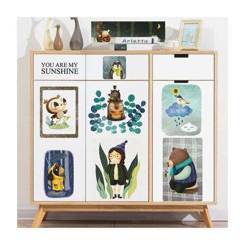 Modular Painting Nordic Style Poster PVC Wall Sticker Pictures for Living Room Bedroom Wall Decals Mural Art