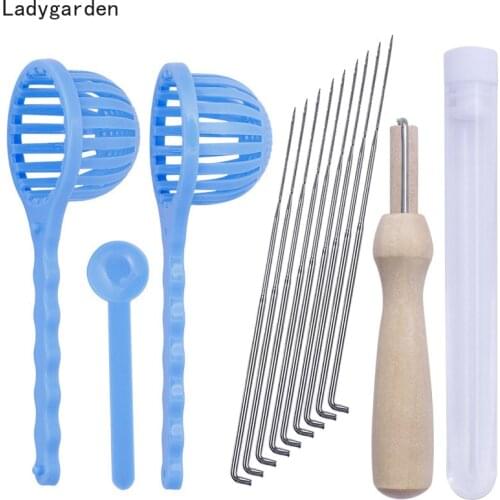 1Set Needle Felting Craft Kit Set Wool Felt Tools Bead Shaker Felt Ball Maker for Wet Felting Hand Spinning DIY Women Tools Wool