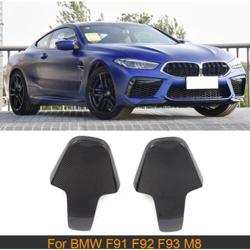 Car Seat Back Shell Cover Trim For BMW 8 Series F91 F92 F93 M8 2020 2021 Carbon Fiber Interior Seat Shell Cover Trim Moulding