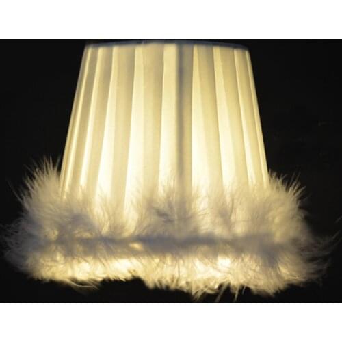 Cloth Lampshade Feather Cloth Chandelier Pendant Lamp Lampshade Wall Light Lampshade for Home Hotel