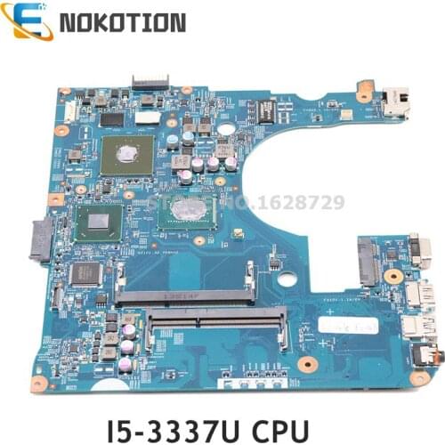 NOKOTION For Acer aspire E1-470G E1-470 laptop motherboard I5-3337 CPU 820M GPU EA40-CX MB 12280-3 48.4LC03.031 NBMJY11003