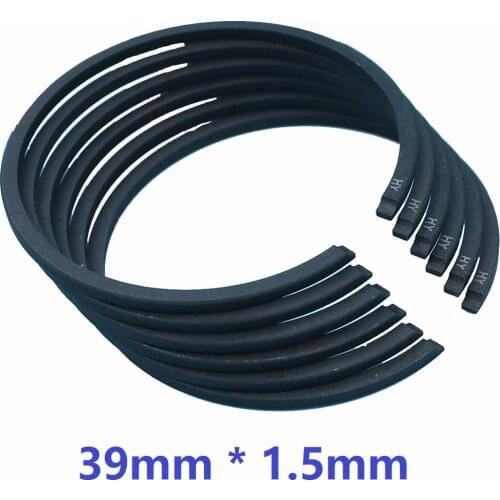 6pcs/lot 39mm * 1.5mm Piston Ring For Zenoah G3800 3800 38CC ECHO CS-350WES CS350T Chainsaw TOPSUN Zomax YD38 Mitsubishi T200