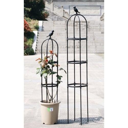 Garden Arch Trellis For Climbing Plants Rose Thicken Metal Wedding Arches Gazebo Ceremony Outdoor Party Floral Decoration Bronze