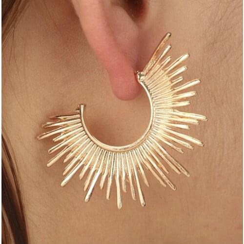 Feather Earring for Women Bohemian Style Stud Drop Earrings Hip Hop Exaggerated Fashion Jewelry Wholesale 2021 Kolczyki