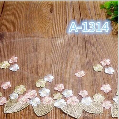 20Yards Mesh Lace Fabric DIY Clothing Accessories White Embroidery Tulle Lace Trim For Sewing Wedding Dress Doll Dress 18cm