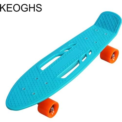 22 Inches PU Four wheels Mini Cruiser Skateboard Street Long Skate Board outdoor sports Bodybuilding