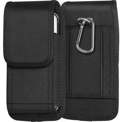 Tactical Cell Phone Pouch Holster with Free D Buckle Protable Wallet Card Waist Pack Outdoor Sports Nylon Carrying Case