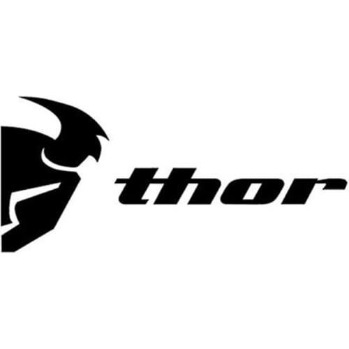 16*7CM THOR Fun Decorative Reflective Decals Car Stickers Car Accessories Black/Silver C1-0035