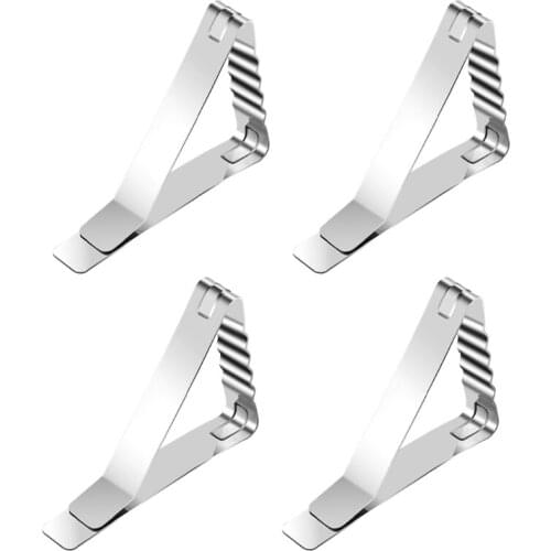 Tablecloth Clips Picnic Table Cloth Cover Clamps Flexible Stainless Steel Holder