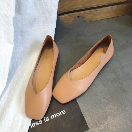 Spring Summer Ladies Shoes Ballet Flats Women Flat Shoes Woman Ballerinas Black Large Size 39 40 Casual Shoe Womens Loafe US-35