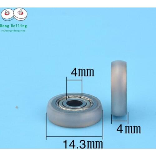 Arc spherical pulley, 604zz plastic package POM plastic doors, windows and doors screens small wheels, diameter 14mm. 10pcs/lot