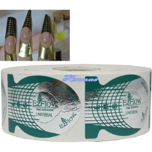 500 PCS NAIL ART GUIDE FORM ACRYLIC UV GEL TIPS EXTENSION TOOL GREEN
