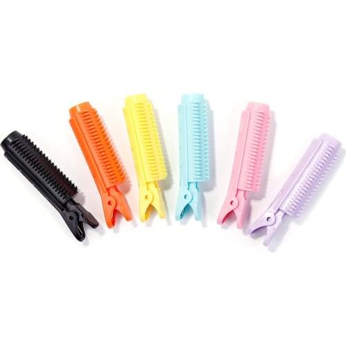 6 Colors Professional Hair Rollers Hair Roots Fluffy Clip Air Bangs Curler Clips Natural Wave DIY Hair Styling Tools