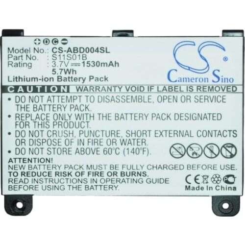 Cameron Sino 1530mAh Battery S11S01B for Amazon B003B0A294563B74, D00701, D00701 WiFi, kindle DX DXG, S11S01A