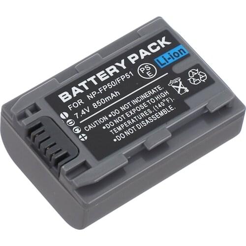 Battery Pack for Sony DCR-HC40, DCR-HC42, DCR-HC43, DCR-HC44, DCR-HC46, DCR-HC65, DCR-HC85, DCR-HC96 Handycam Camcorder