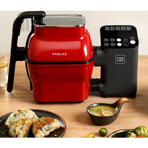 1500W Automatic Cooking Machine 2.2L Large Capacity Lazy Cook Cooking Machine Intelligent Smokeless Robot Home Cookings Machine