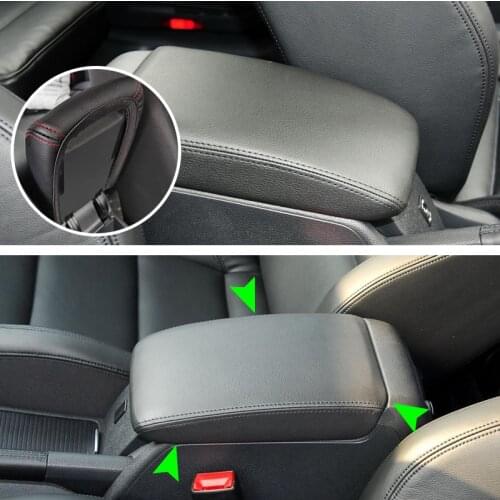 Car Microfiber Leather Center Console Armrest Box Cover Protective Trim For VW Golf 6 MK6 2010 2011 2012 2013