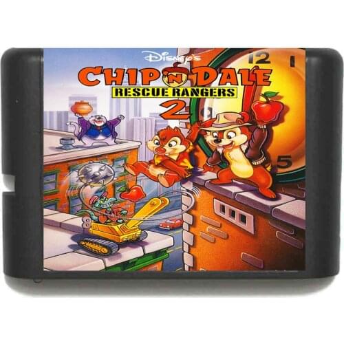 Chip & Dale Rescue Rangers 2 Russian Edition 16 bit MD Game Card For Sega Mega Drive For Genesis