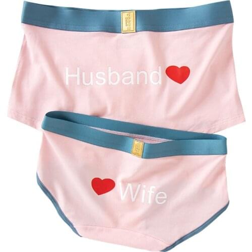 DENNYLITER 2021 New Arrival Hot Couple Underwear High Quality Cotton Panties Women Sexy Boxers Men Boxer Shorts Lover Cute Panty