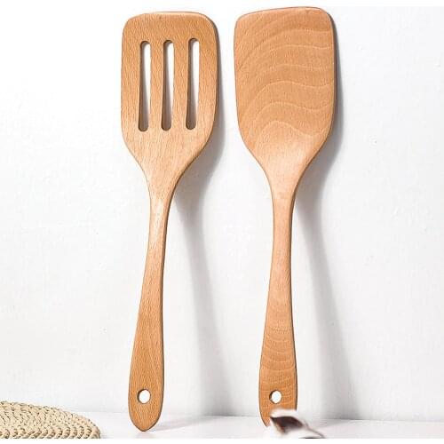 1PC Wood Spatula Kitchen Accessories Non-Stick Cookware Cooking Tools Gift Wooden Food Shovel Kitchen Tools Utensil