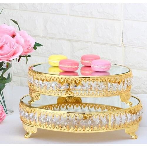 European metal birthday cake tray decoration wedding dice table pendulum household Pendant 3061 Nordic fruit plate