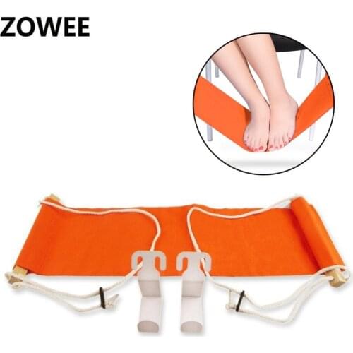 ZOWEE Desk Feet Hammock Foot Chair Care Tool The Foot Hammock Outdoor Rest Cot Portable Office Foot Hammock Mini Feet Rest