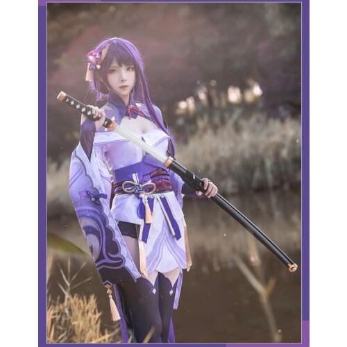 Irelia H Store Genshin Impact Shogun Cosplay Costume Halloween Kimono Costumes