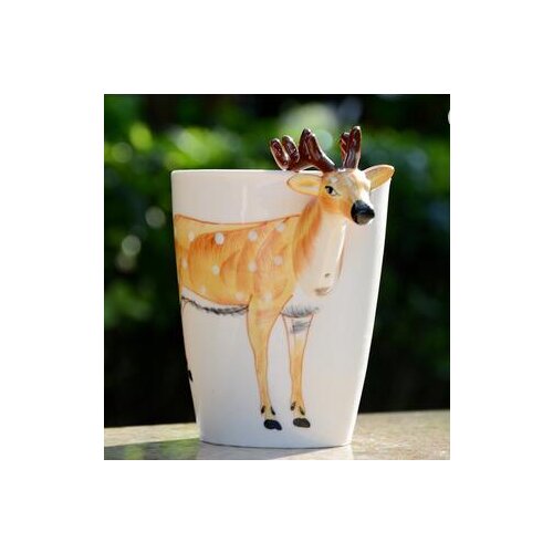 Beautiful and cute animals ceramic coffee cups without handle